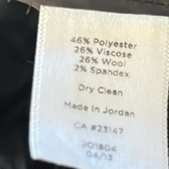 Talbots Heritage Career Pants Women 8 Tan Green Poly Wool Blend Cuffed Work - Picture 7 of 10